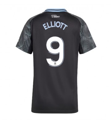 Aston Villa Harvey Elliott #9 Replica Away Stadium Shirt for Women 2025-26 Short Sleeve